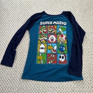 Super Mario long sleeve tee shirt size small